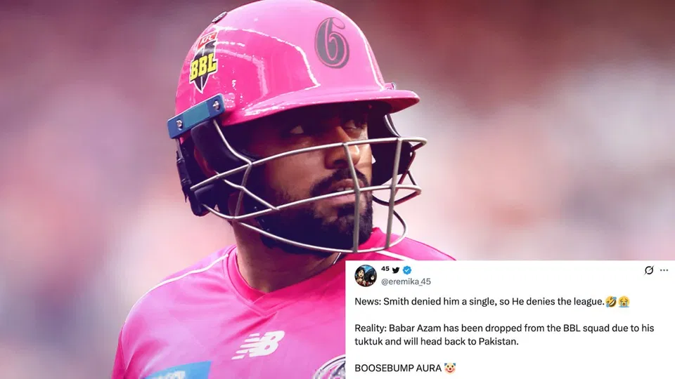 Fans roast Babar Azam news